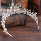 Diadem schwarz & silber - SK460-Brautwunsch-Silber-Brautwunsch