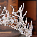 Diadem schwarz & silber - SK460-Brautwunsch-Silber-Brautwunsch