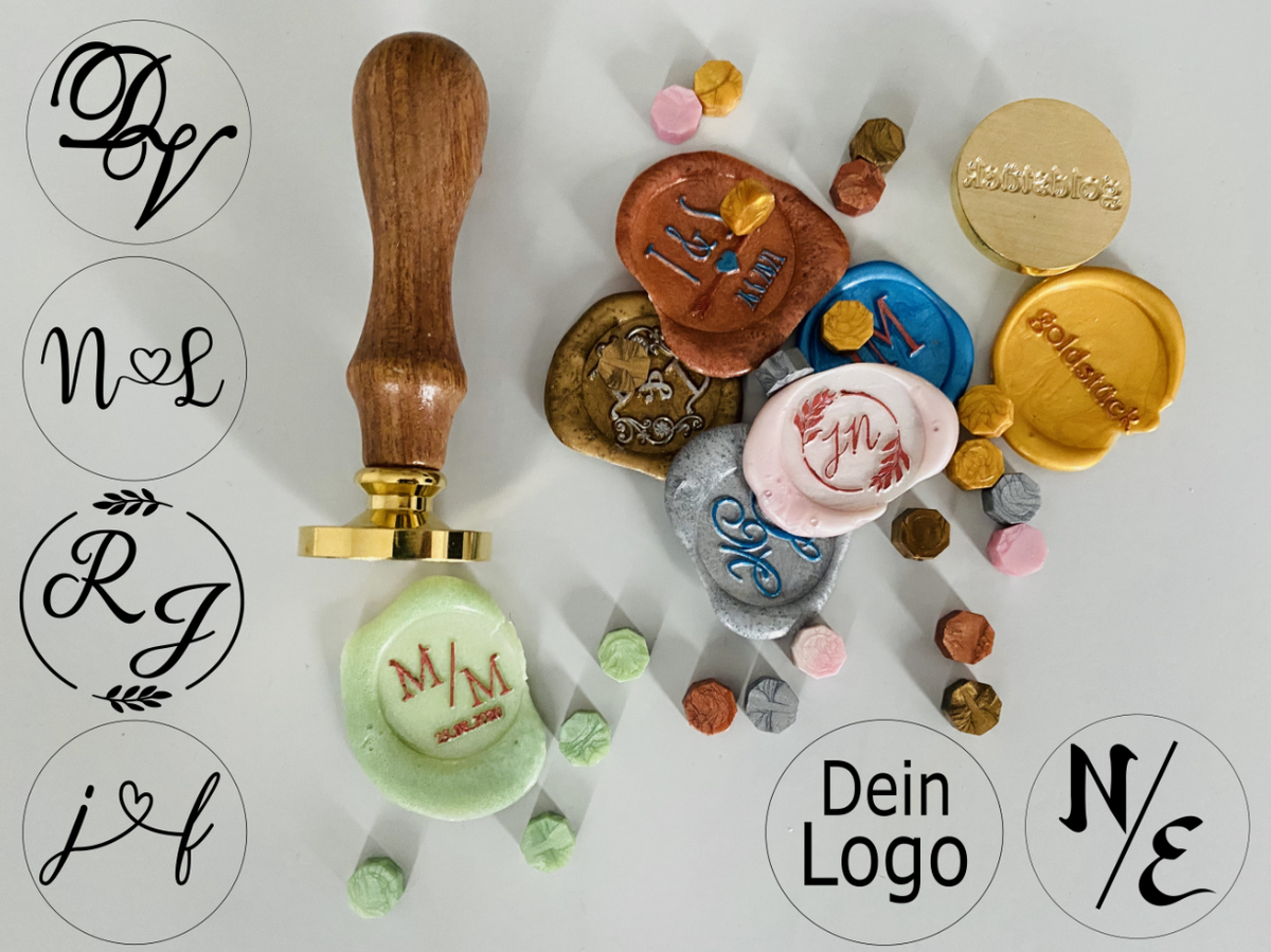 Siegel personalisiert Hochzeit
