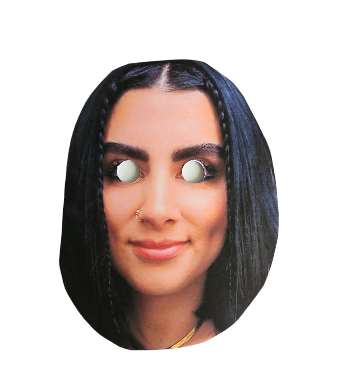 Personalisierte Party Maske mit Frauengesicht für Junggesellinnenabschied und Bachelorette Party