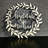 individuelle Hochzeitsringe mit euren Namen-Brautwunsch-B-25cm-Brautwunsch