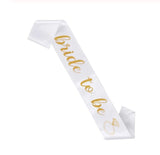 Bride to be - Schärpe-Brautwunsch-Gold-Brautwunsch