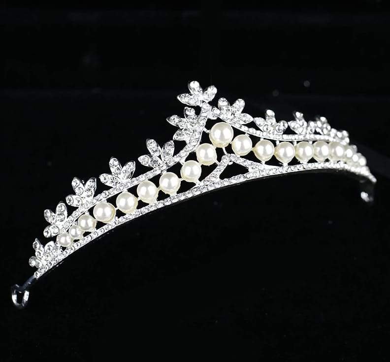Diadem mit Perlen - SK753-Brautwunsch-Brautwunsch