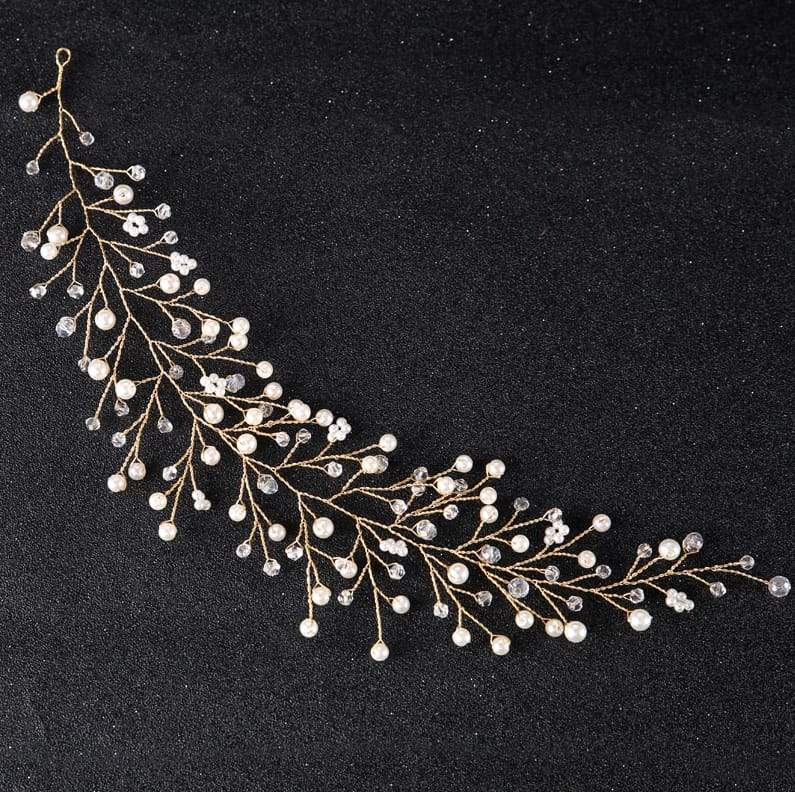 Haarschmuck - OP139-Brautwunsch-Gold-Brautwunsch