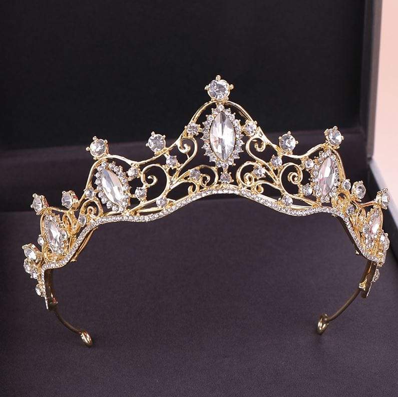 Diadem in gold und silber - SK951-Brautwunsch-Gold-Brautwunsch