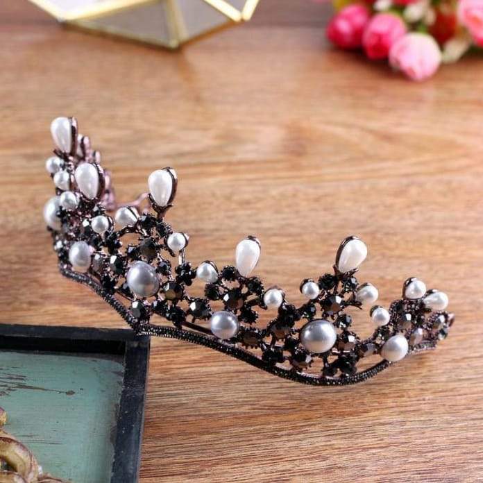 diadem schwarz gothic