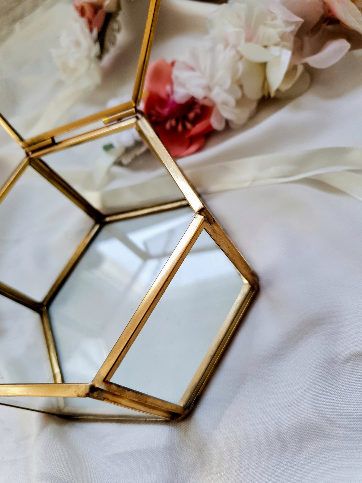 Ringkiste aus Glas Hochzeit