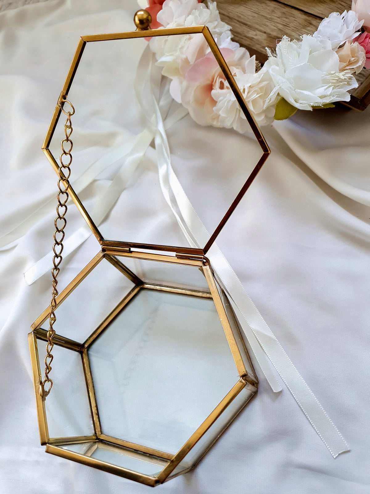 Ringkiste aus Glas Hochzeit