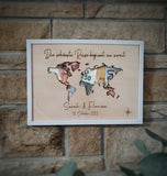 Weltkarte personalisiert	