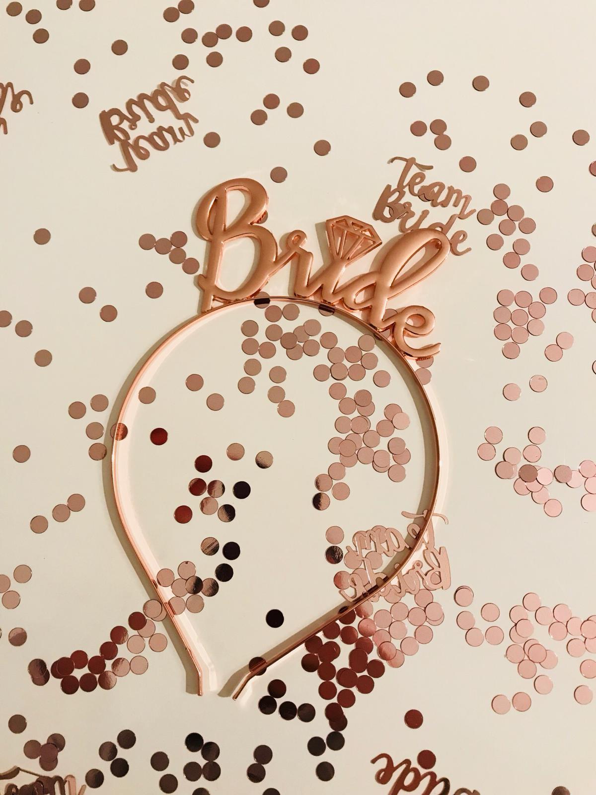 Bride JGA Kopfschmuck in 2 Farben - Lustiges Bachelorette Party Zubehör für den Junggesellinnenabschied