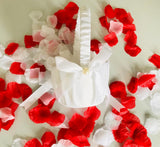 Blumenkörbchen für Blumenmädchen-Brautwunsch-Blumenkorb - leer-Brautwunsch