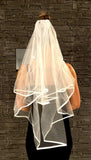 Brautschleier - BS875-Brautwunsch-Elfenbein-Brautwunsch