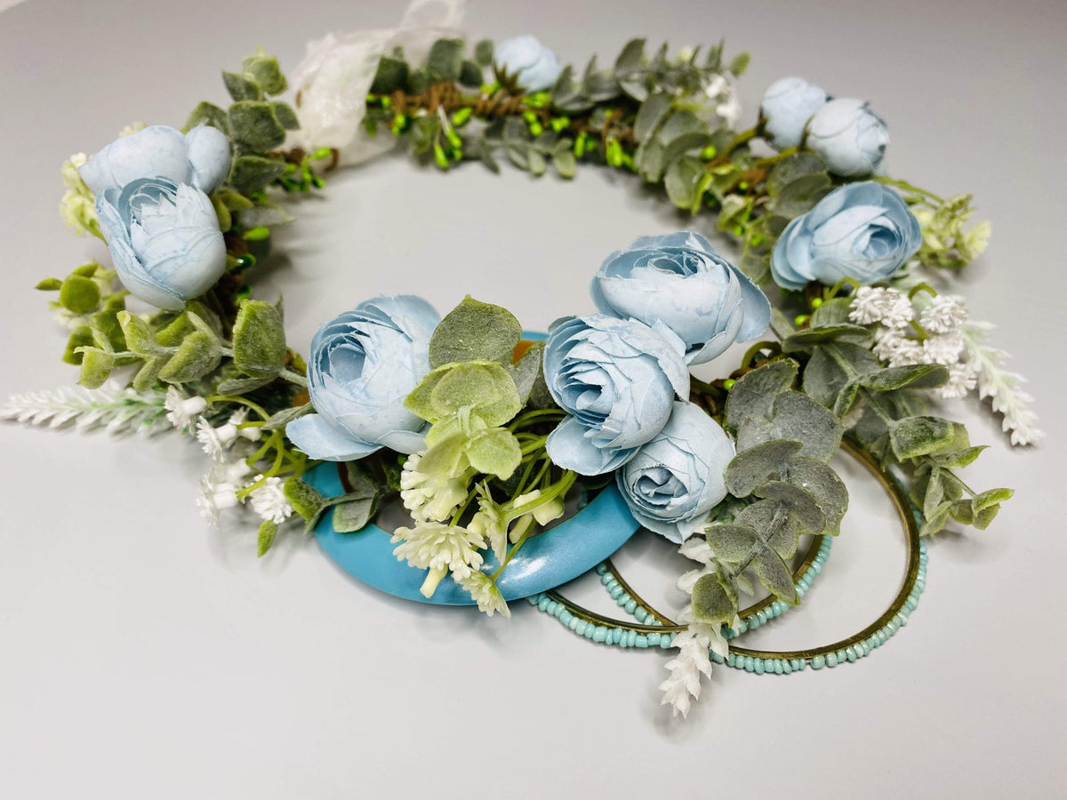 Romantischer Blumenkranz BK28 mit getrockneten Blumen – elegante Hochzeitsdeko und Konfetti für unvergessliche Hochzeitsmomente