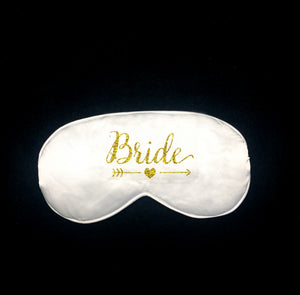 Schlafmasken Bride & Team Bride-Brautwunsch-Set 5+1-Brautwunsch