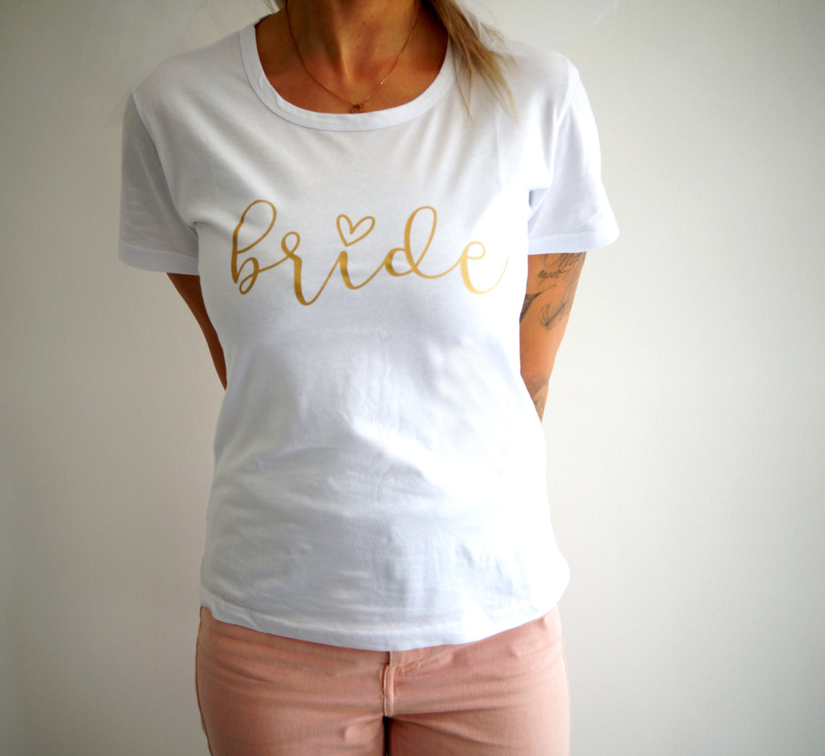 JGA T-Shirts Bride & Team Bride-Brautwunsch-S-weiß-Brautwunsch