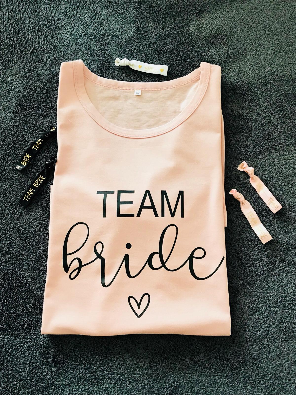 JGA T-Shirts Bride & Team Bride-Brautwunsch-S-weiß-Brautwunsch