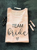 JGA T-Shirts Bride & Team Bride-Brautwunsch-S-weiß-Brautwunsch